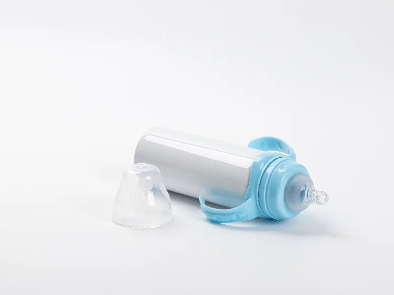 8oz/240ml Sublimation Blanks Stainless Steel Milk Sippy Bottle (White)