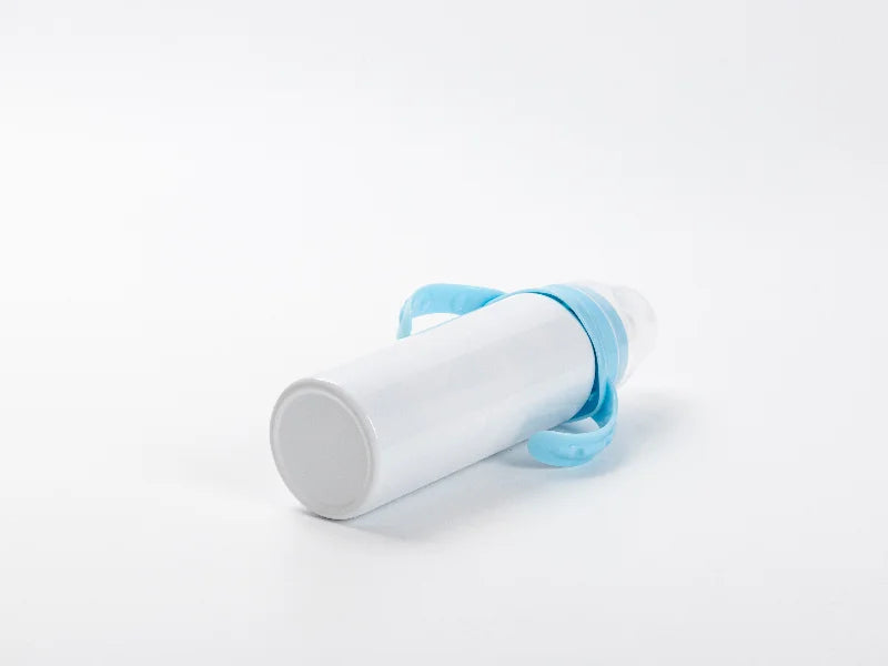 8oz/240ml Sublimation Blanks Stainless Steel Milk Sippy Bottle (White)