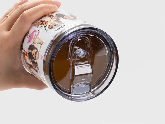 Sublimation 20oz/600ml Stainless Steel Travel Tumbler with Lid & Straw(White)