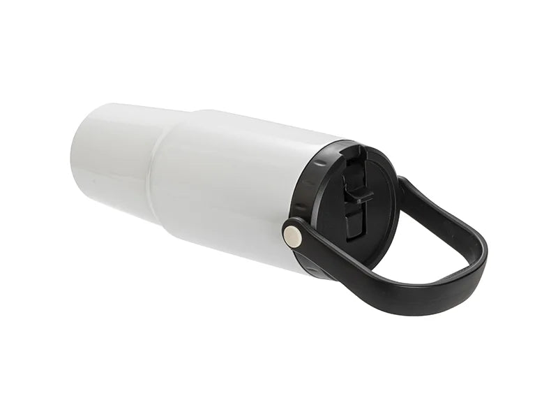 Sublimation Blanks 30oz/900ml Stainless Steel Travel Tumbler with Portable Lid(White)
