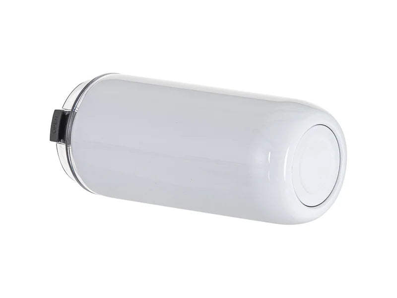 Sublimation 17oz/500ml Stainless Steel Tumbler with Flip Lid & Straw(White)