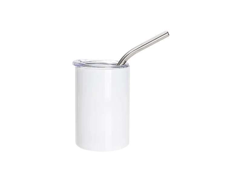 Sublimation Blank 3oz/100ml Mini Sub Double-wall Stainless Steel Straight Tumbler w/ Straw