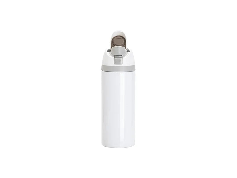 24oz/720ml Stainless Steel Travel Tumbler with Portable Lid(White)