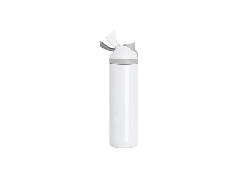32oz/960ml Stainless Steel Travel Tumbler with Portable Lid(White)