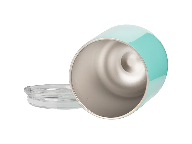 Sublimation 12oz Stainless Steel Stemless Wine Cup (Light Blue)