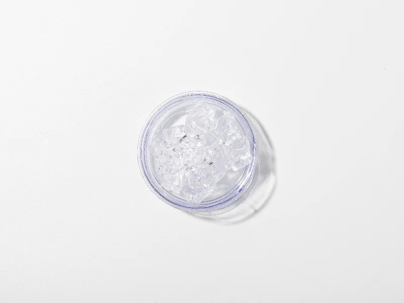 12oz SS Sublimation Blanks White Stemless Wine Cup with Clear Fake Crushed Ice Topper Lid