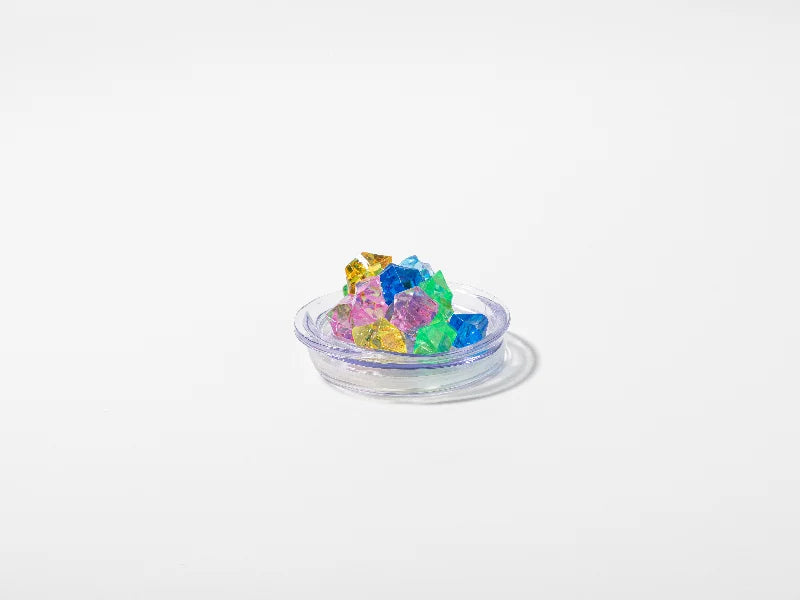 12oz SS Sublimation Blanks White Stemless Wine Cup with Color Fake Crushed Ice Topper Lid