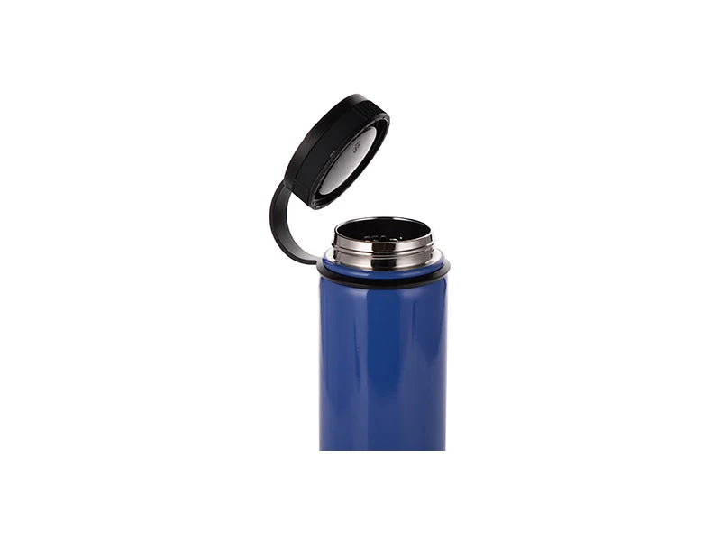 Sublimation 18oz/550ml Stainless Steel Flask w/ Portable Lid (Blue)