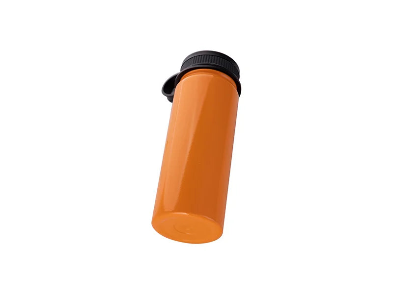 Sublimation 18oz/550ml Stainless Steel Flask w/ Portable Lid (Orange)