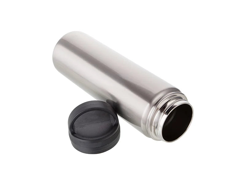Sublimation 25oz/750ml Stainless Steel Flask w/ Portable Lid (Silver)