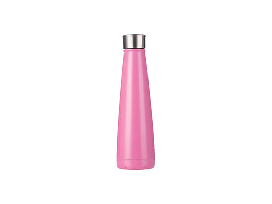 Sublimation 14oz/420ml Stainless Steel Pyramid Shaped Bottle (Rose Red)
