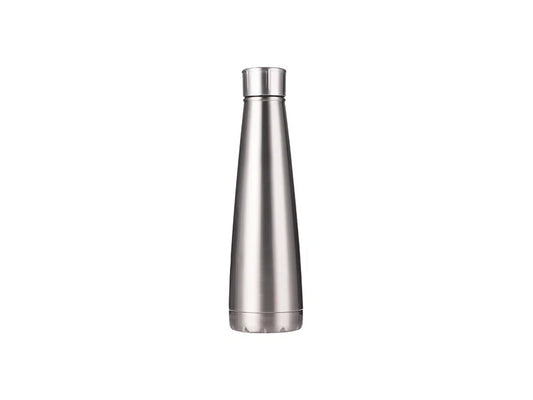 Sublimation 14oz/420ml Stainless Steel Pyramid Shaped Bottle (Silver)