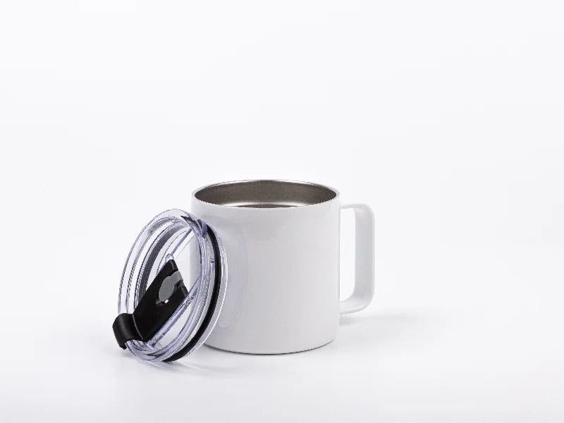 14oz/420ml Sublimation Blanks Stainless Steel Coffee Cup (White)