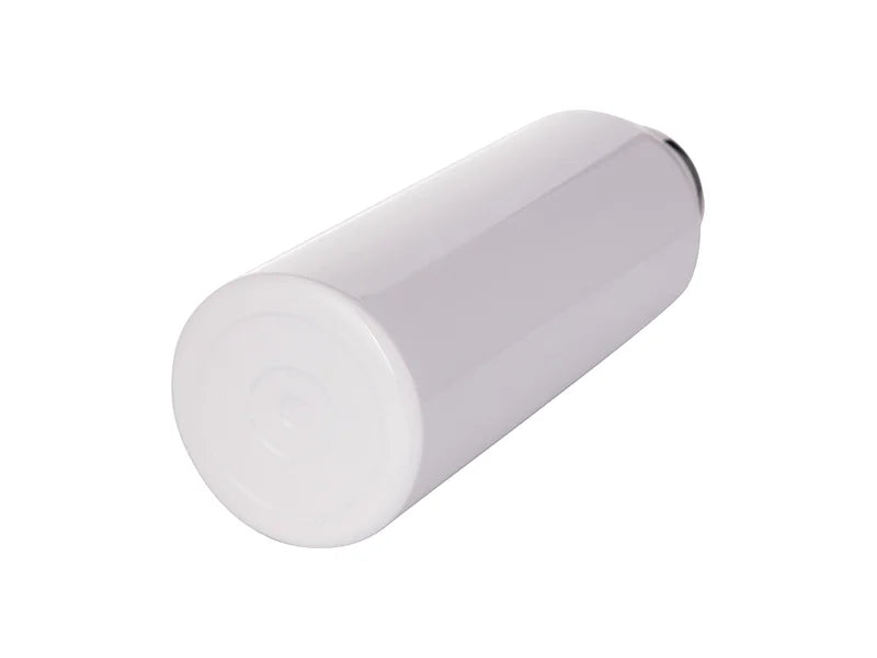 Sublimation 500ml/17oz Portable Bamboo Lid Stainless Steel Bottle (White)