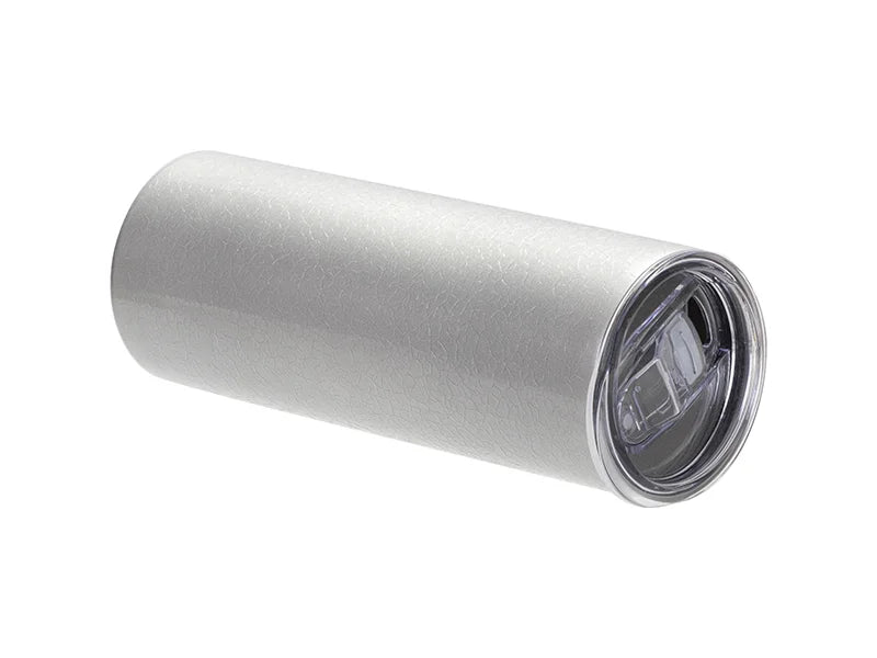 Sublimation Blanks 20oz/600ml Crackle Finish Stainless Steel Skinny Tumbler(Silver Grey)