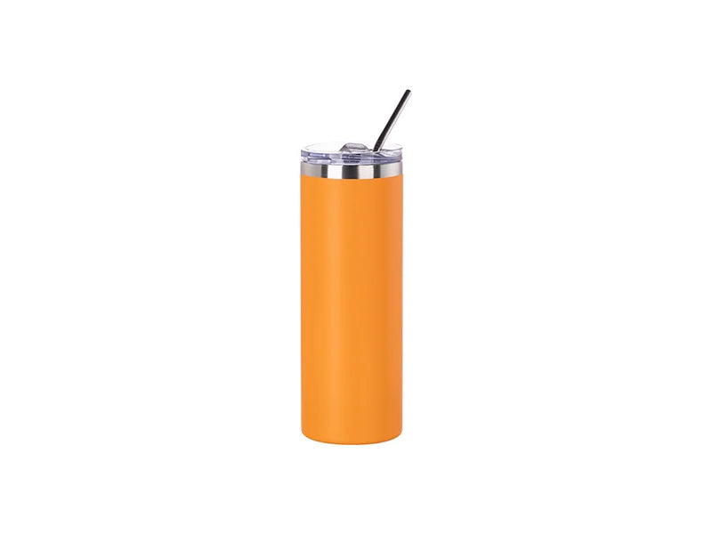 20oz/600ml Powder Coated Stainless Steel Mug(Orange) MOQ:1000pcs