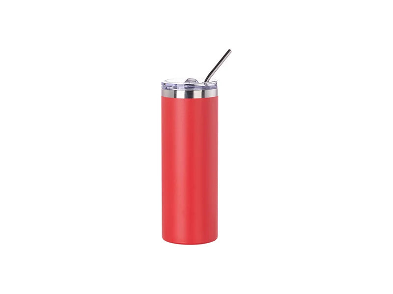 20oz/600ml Powder Coated Stainless Steel Mug(Red)