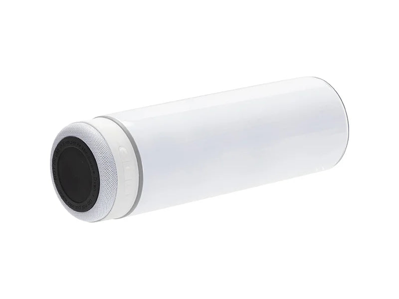 Sublimation Blanks 20oz/600ml White Stainless Steel Tumbler with White Bluetooth Speaker