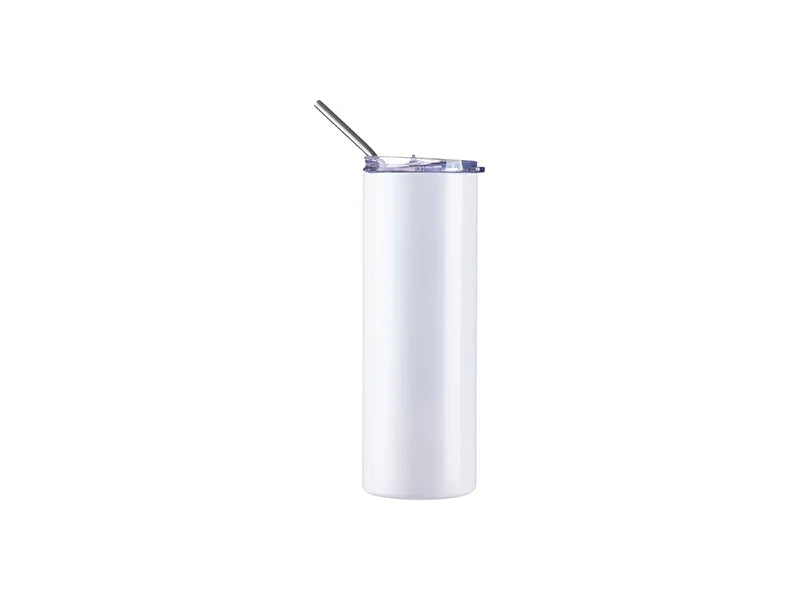 20oz/600ml Sublimation Luminous Stainless Steel Skinny Tumbler (White to Blue)