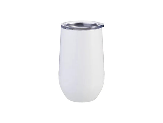 Sublimation 17oz/500ml Stainless Steel Stemless Wine Cup (White)