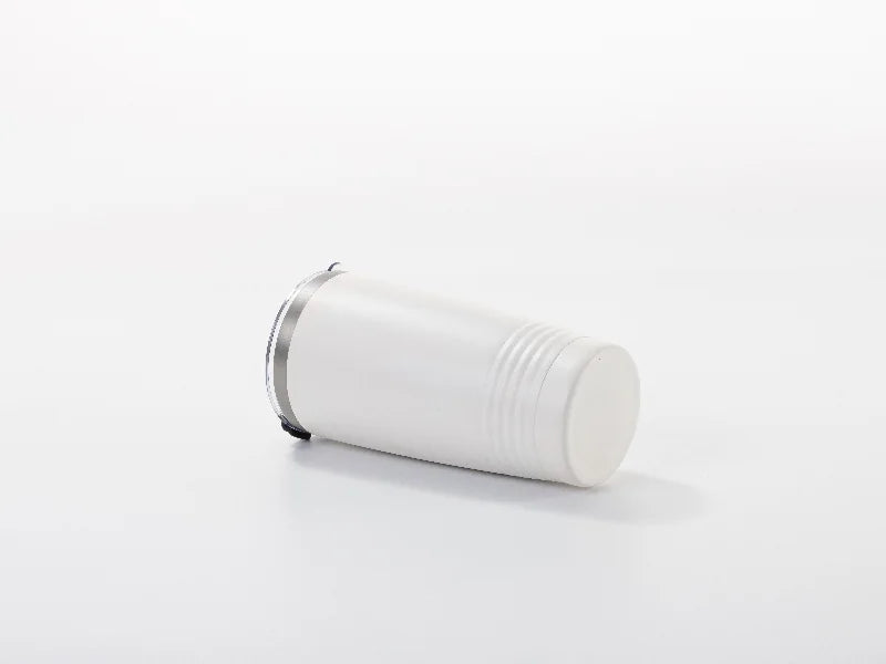 Sublimation Blanks 20OZ/600ml Powder Coated SS Tumbler with Ringneck Grip (White, Matt Sub Coating)