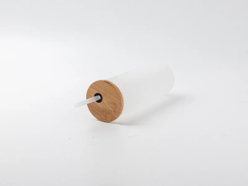 17oz/500ml Sublimation Blanks Glass Skinny Tumbler (Frosted)