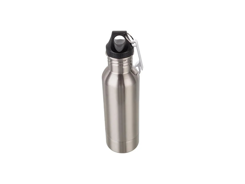 Sublimation 12oz/360ml Stainless Steel Beer Bottle Cooler With Opener (Silver)