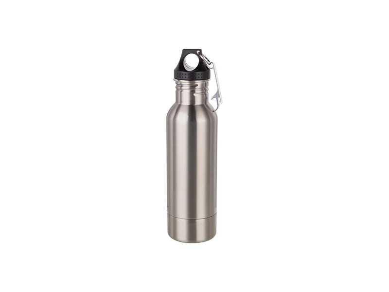 Sublimation 12oz/360ml Stainless Steel Beer Bottle Cooler With Opener (Silver)