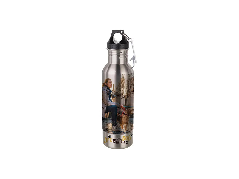 Sublimation 12oz/360ml Stainless Steel Beer Bottle Cooler With Opener (Silver)