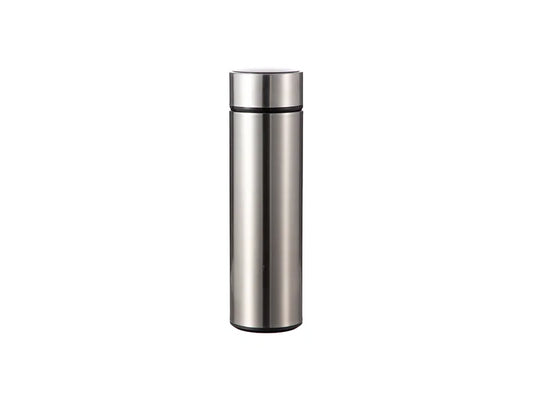 16oz/450ml Sublimation Smart Stainless Steel Flask w/ Temperature Display (Silver)