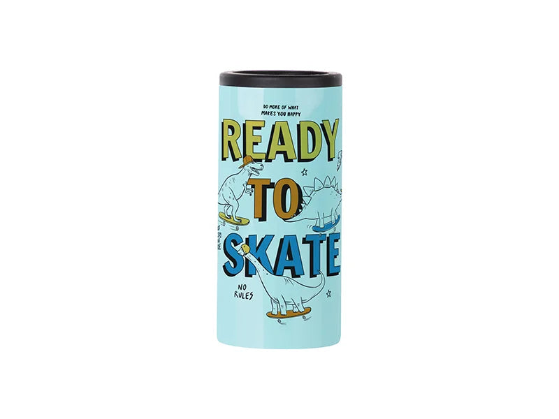 Sublimation 12oz/350ml Stainless Steel Skinny Can Cooler(Light Green)