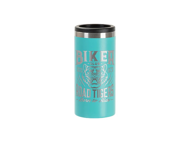 Engraving Blanks 12oz/350ml Powder Coated Slim SS Can Cooler for Laser Engraving & UV Printing
