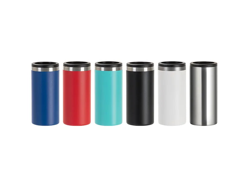 Engraving Blanks 12oz/350ml Powder Coated Slim SS Can Cooler for Laser Engraving & UV Printing