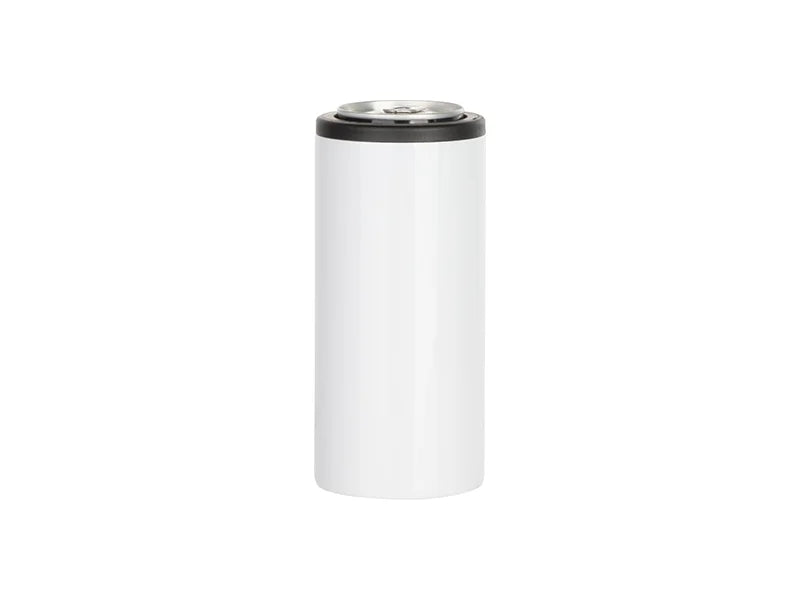 12oz/350ml Sublimation Stainless Steel Skinny Can Cooler(White)