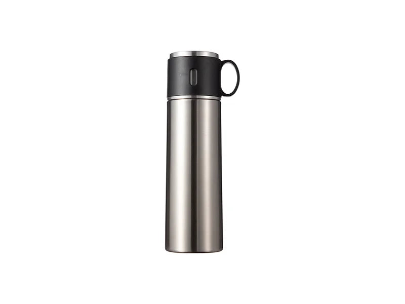 17OZ/500ml Sublimation Stainless Steel Bottle (Silver)