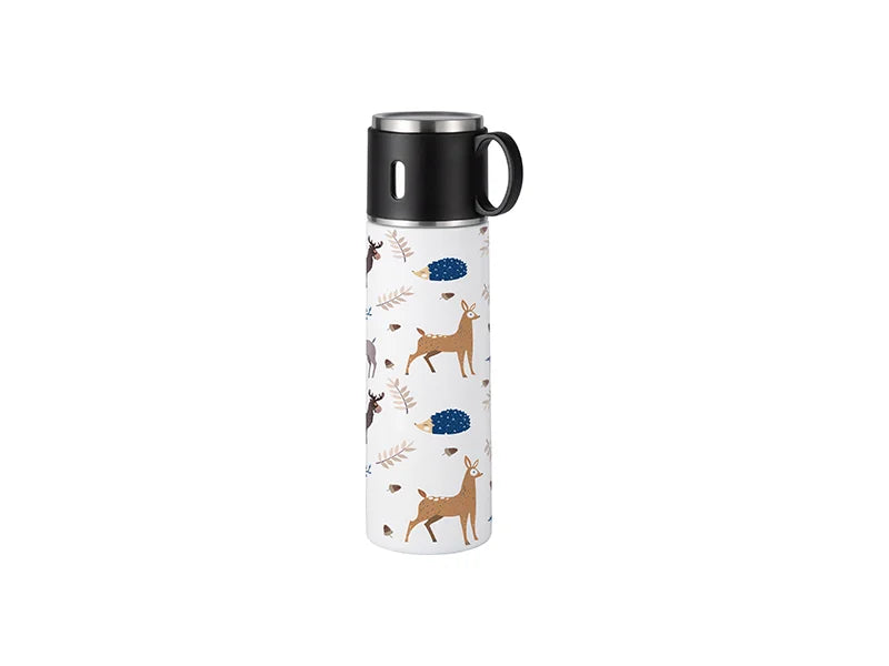 17OZ/500ml Sublimation Stainless Steel Bottle (White)