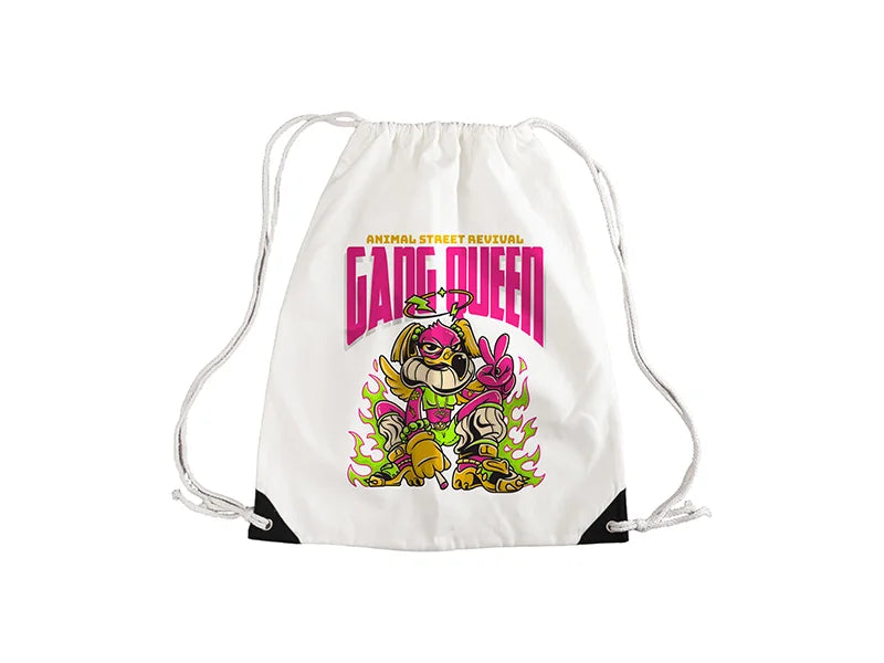 Sublimation Drawstring Backpack White