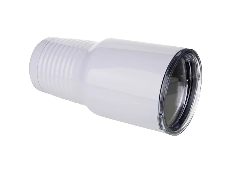 Sublimation 30oz Stainless Steel Tumbler with Ringneck Grip (White)