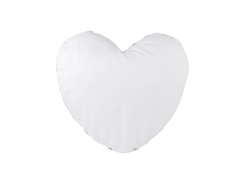 Sublimation Heart Shaped Sequin Pillow Cover (Champagne w/ White, 39*44cm)