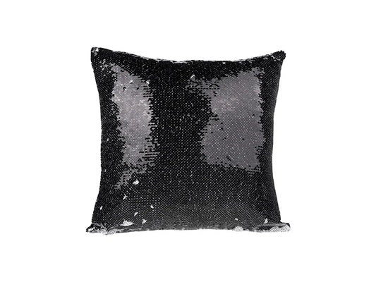 Sublimation Flip Sequin Pillow Cover (Black/white)