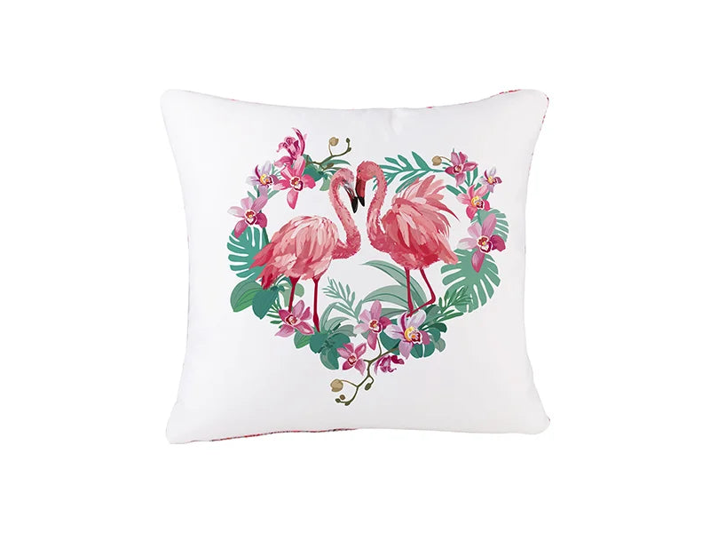 Sublimation Flip Sequin Pillow Cover (Red w/ White, 40*40cm)