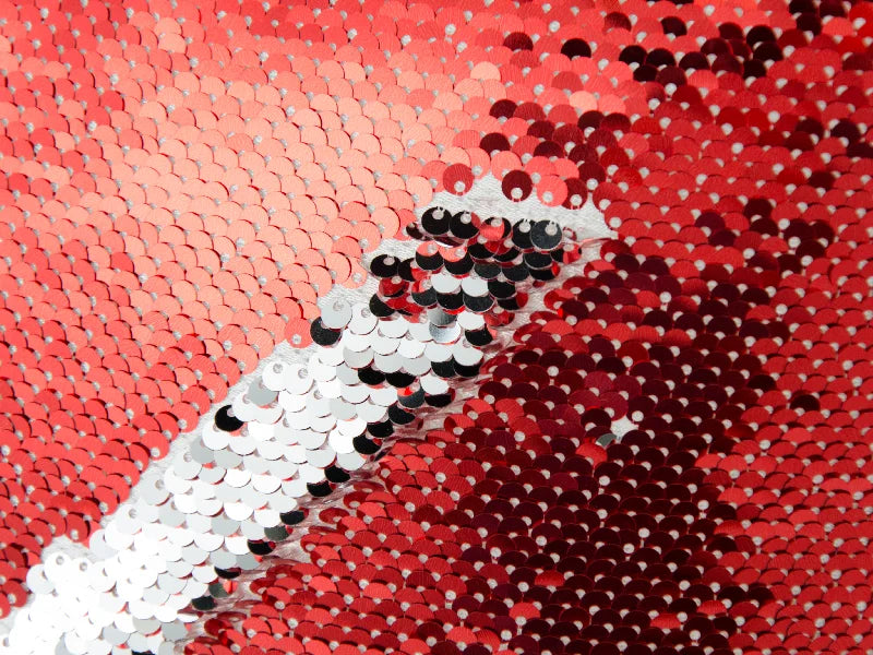 Sublimation Flip Sequin Pillow Cover (Red w/ Silver)