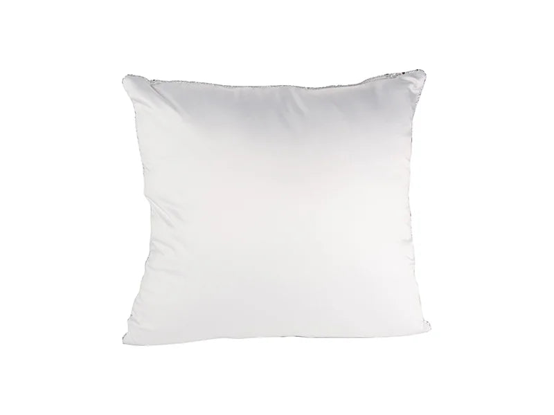 Sublimation Flip Sequin Pillow Cover (White w/ Silver， 40*40cm)