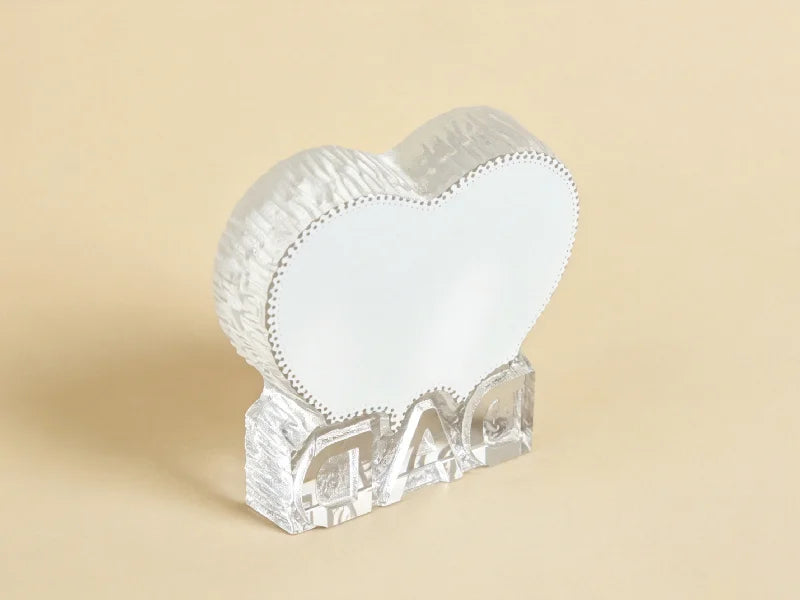 Sublimation Crystal for Dad's Day (Heart Shape,10*10*2cm)