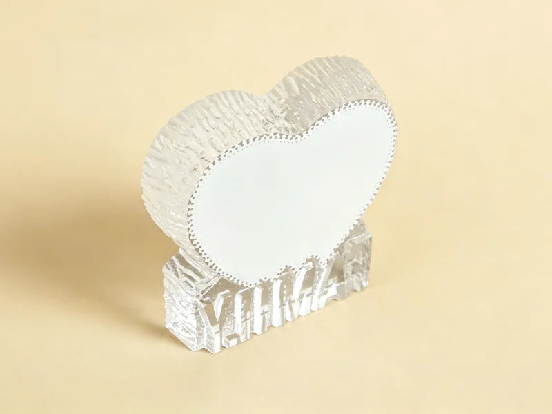 Sublimation Crystal for Family Gift (Heart Shape,10*10*2cm)