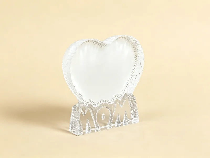 Sublimation Crystal for Mother's Day (Heart Shape,10*10*2cm)