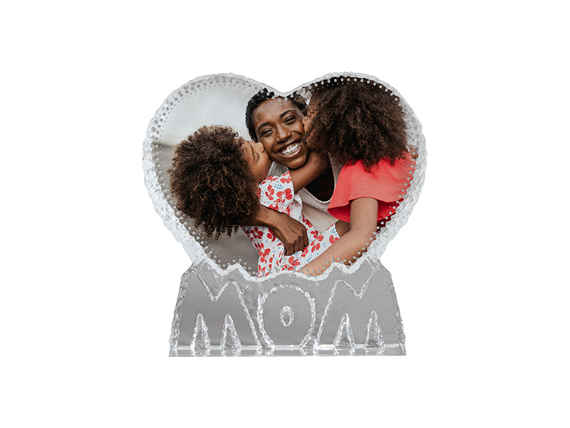 Sublimation Crystal for Mother's Day (Heart Shape,10*10*2cm)