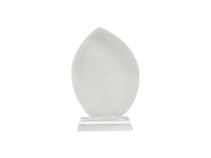 Sublimation Blanks Crystal(Leaf Shape,10*13*1.5cm)
