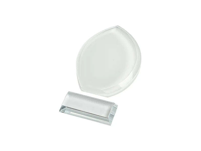 Sublimation Blanks Crystal(Leaf Shape,10*13*1.5cm)