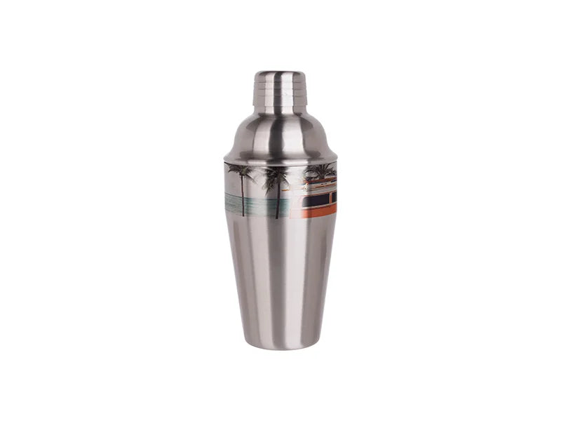 Sublimation 550ml Stainless Steel Cocktail Shaker (Silver)